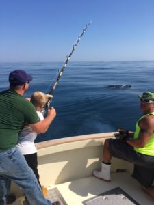 Young Angler on Giant Bluefin on Tuna Hunter